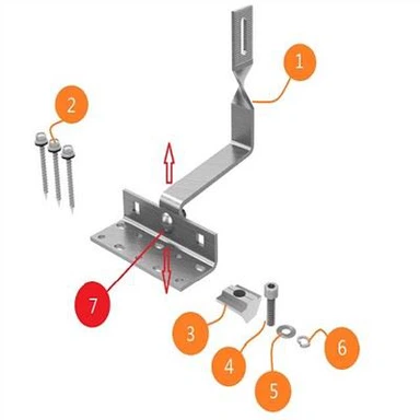 Tile Saqaf Hook Għall-Immuntar Solari