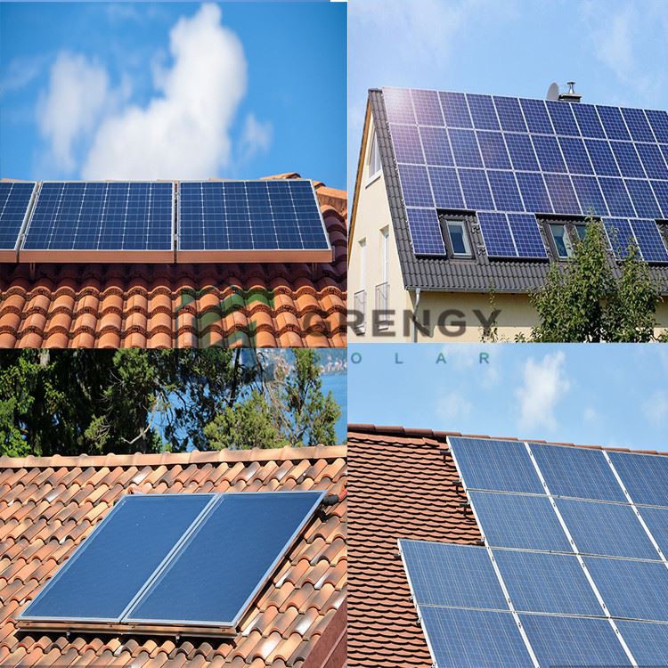 Solar Flat Tile Roof Hooks Adjustable pv Mounting