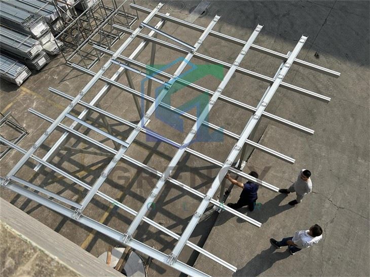 Customized HDG Steel / Aluminum Solar Carport
