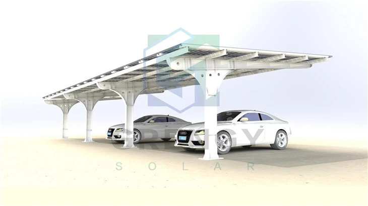 Customized HDG Steel / Aluminum Solar Carport