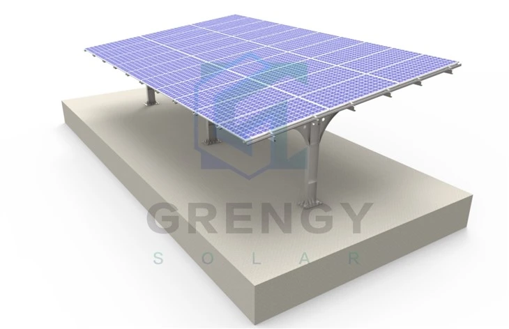 Customized HDG Steel / Aluminum Solar Carport