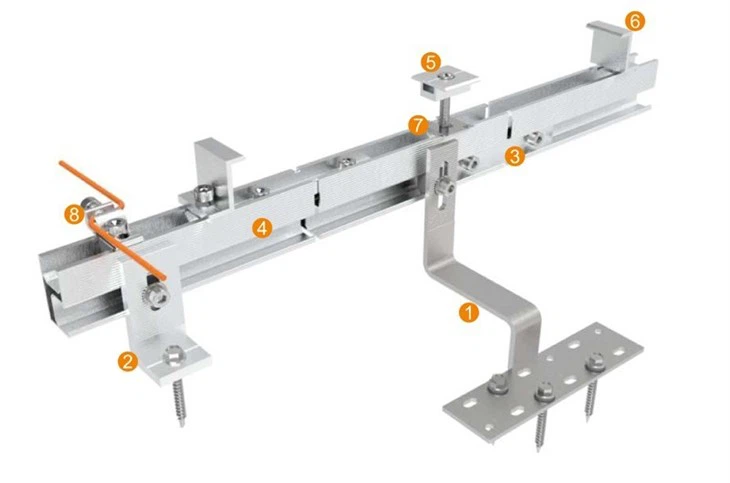 High-Strength PV Roof Hook For Solar Panel Racking Systems price