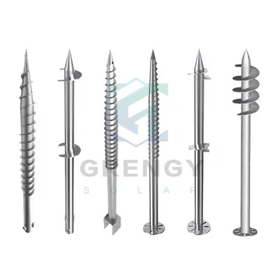 Kamin tal-art tal-azzar galvanizzat arblu solari inklinazzjoni tal-pil tal-pil tal-pile hot-dig galvanized post