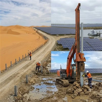 Solar Panel Piling Fondazzjoni Pile