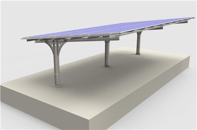 Azzar Solar Carport Waterproof Canopy Solar Racking Struttura Sistema