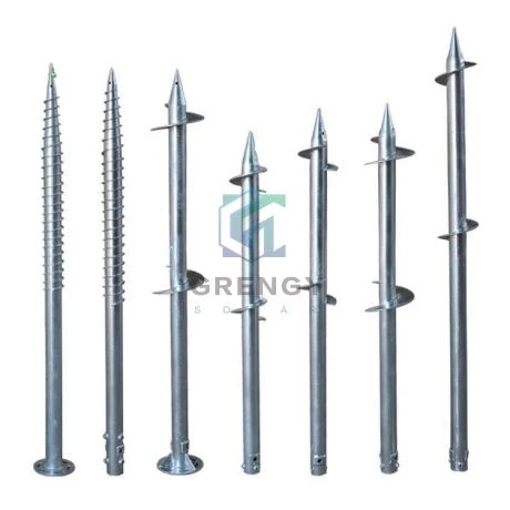 Spiral Ground Screw Installazzjoni Pile Earth Anchor Invita